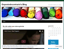 Tablet Screenshot of oopostodocontrario.wordpress.com