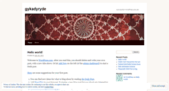 Desktop Screenshot of gykadyryde.wordpress.com