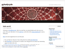 Tablet Screenshot of gykadyryde.wordpress.com