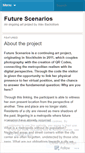 Mobile Screenshot of futurescenariosproject.wordpress.com