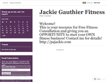 Tablet Screenshot of jackiegauthier.wordpress.com
