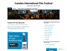 Tablet Screenshot of camdenfilmfest.wordpress.com