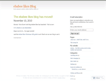 Tablet Screenshot of ebabeelikes.wordpress.com