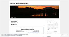 Desktop Screenshot of hopkinslauren.wordpress.com