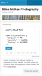 Mobile Screenshot of milesmckeephotography.wordpress.com