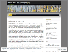 Tablet Screenshot of milesmckeephotography.wordpress.com
