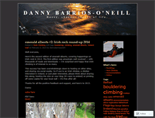 Tablet Screenshot of dannybarriosoneill.wordpress.com