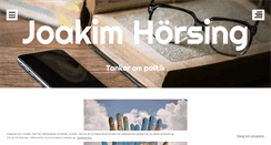 Desktop Screenshot of joakimhorsing.wordpress.com