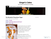 Tablet Screenshot of gingerscakes.wordpress.com