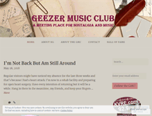 Tablet Screenshot of geezermusicclub.wordpress.com