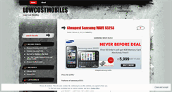 Desktop Screenshot of lowcostmobiles.wordpress.com