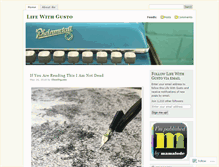 Tablet Screenshot of lifewithgusto.wordpress.com