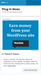 Mobile Screenshot of pluginnews.wordpress.com