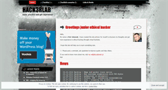 Desktop Screenshot of hack3rlab.wordpress.com