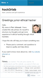 Mobile Screenshot of hack3rlab.wordpress.com