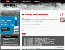 Tablet Screenshot of hack3rlab.wordpress.com