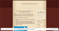 Desktop Screenshot of modmediaprotalent.wordpress.com