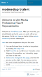 Mobile Screenshot of modmediaprotalent.wordpress.com