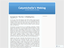 Tablet Screenshot of catymichelle.wordpress.com