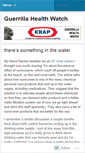 Mobile Screenshot of guerrillahealthwatch.wordpress.com