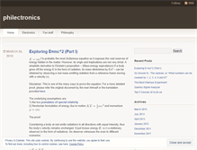 Tablet Screenshot of philectronics.wordpress.com