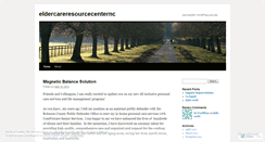 Desktop Screenshot of eldercareresourcecenternc.wordpress.com