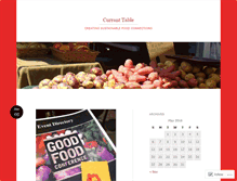 Tablet Screenshot of curranttable.wordpress.com