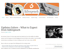 Tablet Screenshot of fallenpeach.wordpress.com