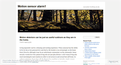 Desktop Screenshot of motionsensor.wordpress.com