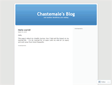 Tablet Screenshot of chastemale.wordpress.com