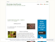 Tablet Screenshot of flowerandplants.wordpress.com