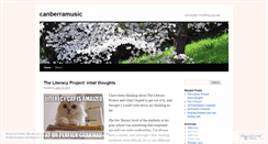 Desktop Screenshot of canberramusic.wordpress.com