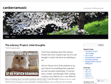 Tablet Screenshot of canberramusic.wordpress.com