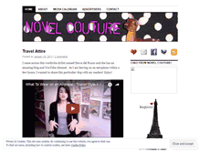Tablet Screenshot of novelcouture.wordpress.com