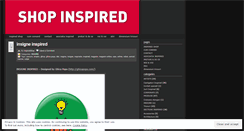 Desktop Screenshot of inspiredshop.wordpress.com