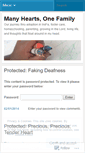 Mobile Screenshot of manyheartsonefamily.wordpress.com