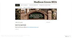 Desktop Screenshot of madisongreenhoa.wordpress.com