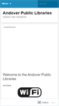 Mobile Screenshot of andoverlibraries.wordpress.com