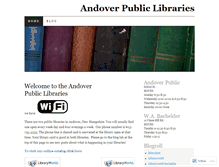 Tablet Screenshot of andoverlibraries.wordpress.com
