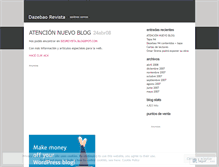 Tablet Screenshot of dzorevista.wordpress.com