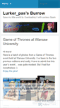 Mobile Screenshot of lurkersburrow.wordpress.com