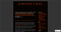 Desktop Screenshot of kamayogi.wordpress.com