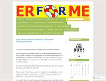 Tablet Screenshot of erforme.wordpress.com