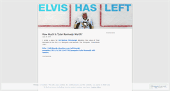 Desktop Screenshot of elvishasleft.wordpress.com