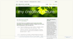 Desktop Screenshot of mycreativenature.wordpress.com