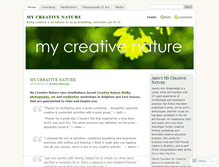 Tablet Screenshot of mycreativenature.wordpress.com