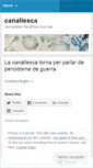 Mobile Screenshot of canallesca.wordpress.com