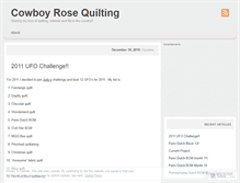 Tablet Screenshot of cowboyrose.wordpress.com