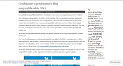 Desktop Screenshot of genderqueer2genderqueer.wordpress.com