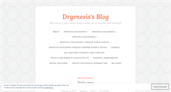 Desktop Screenshot of drgenesis.wordpress.com